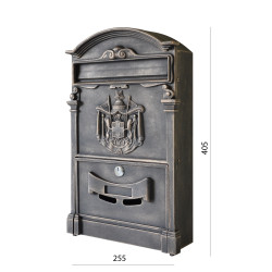 Schránka poštová, 255x405x90mm, medená patina Schránka poštová, 255x405x90mm, medená patina